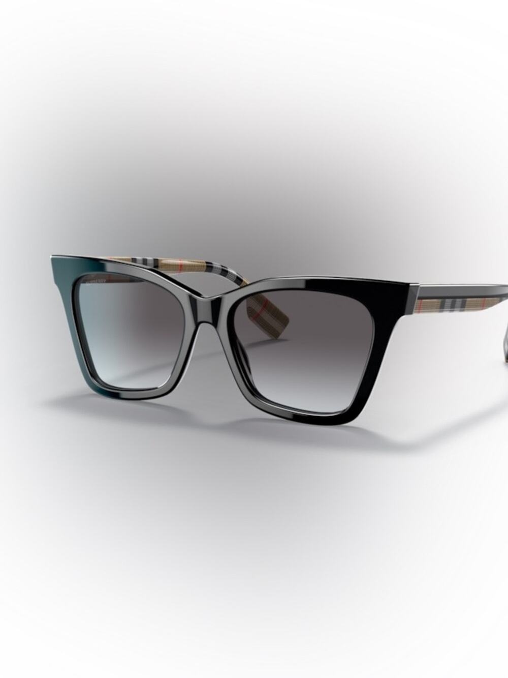 Burberry Black Gradient Cat Eye Sunglasses